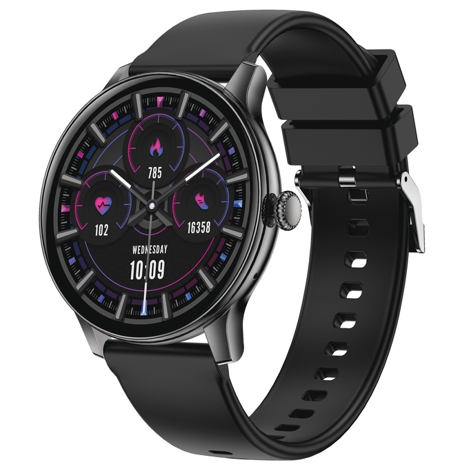 IG Round Smartwatch, Black, large