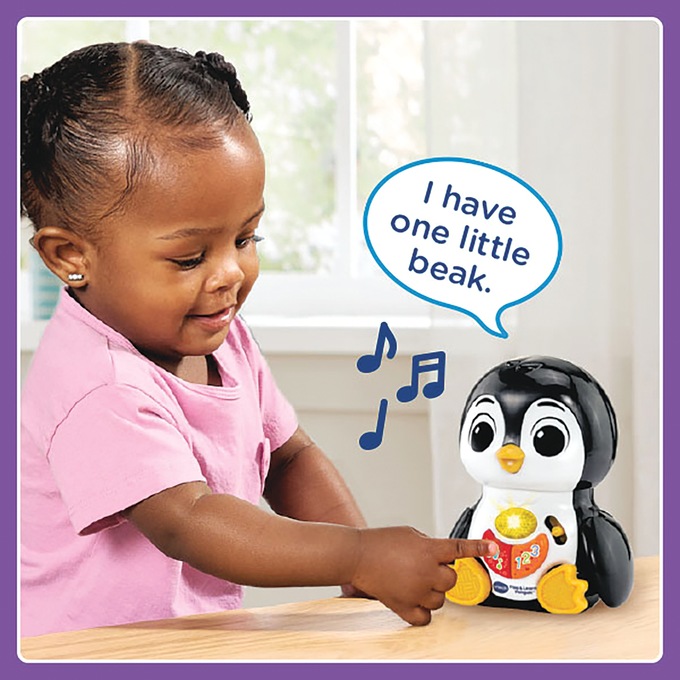 VTech Flap & Learn Penguin, Black, large