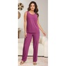Jozette 3-Piece Pant Set with Sheer Sequined, Embroidered, Fringe Jacket, , large