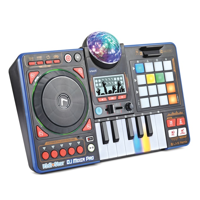 VTech Kidi Star DJ Mixer Pro, Black, large