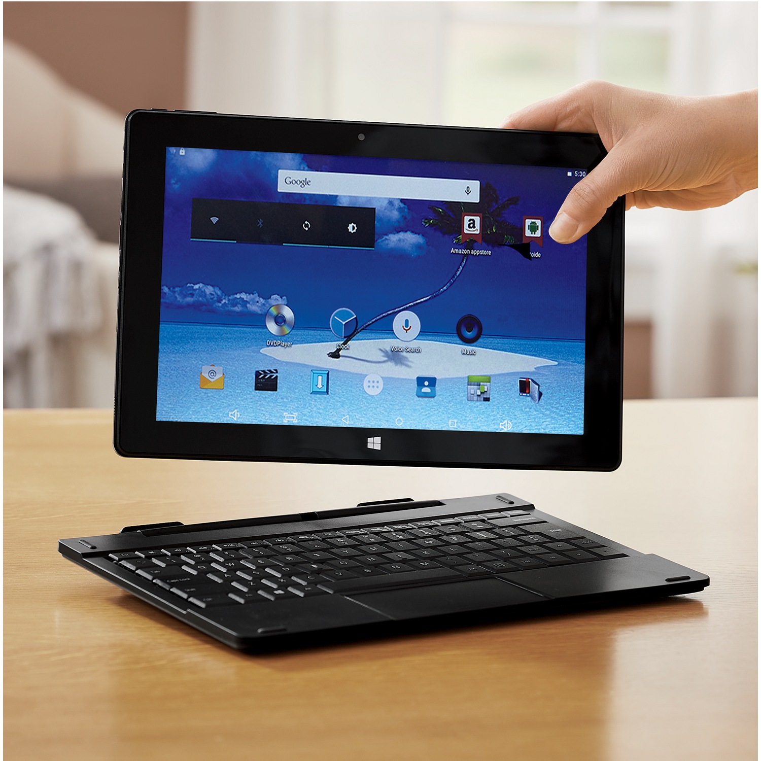 10 1 2 in 1 touchscreen android tablet