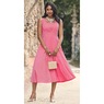 Elegant Fit-and-Flare Sparkling Jacket  Dress with 3/4 Sleeve, , large