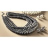 Multi-Strand Bead Necklace and Earring Set, , large
