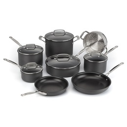 Cuisinart 13-Piece Chef&#39;s Classic Hard-Anodized Nonstick Cookware Set, , large