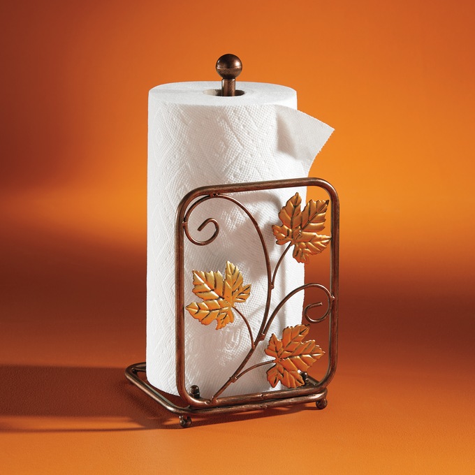 Autumn Leaves Paper Towel Holder, , large