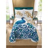 Peacock Chenille Bedspread and Sham, , large