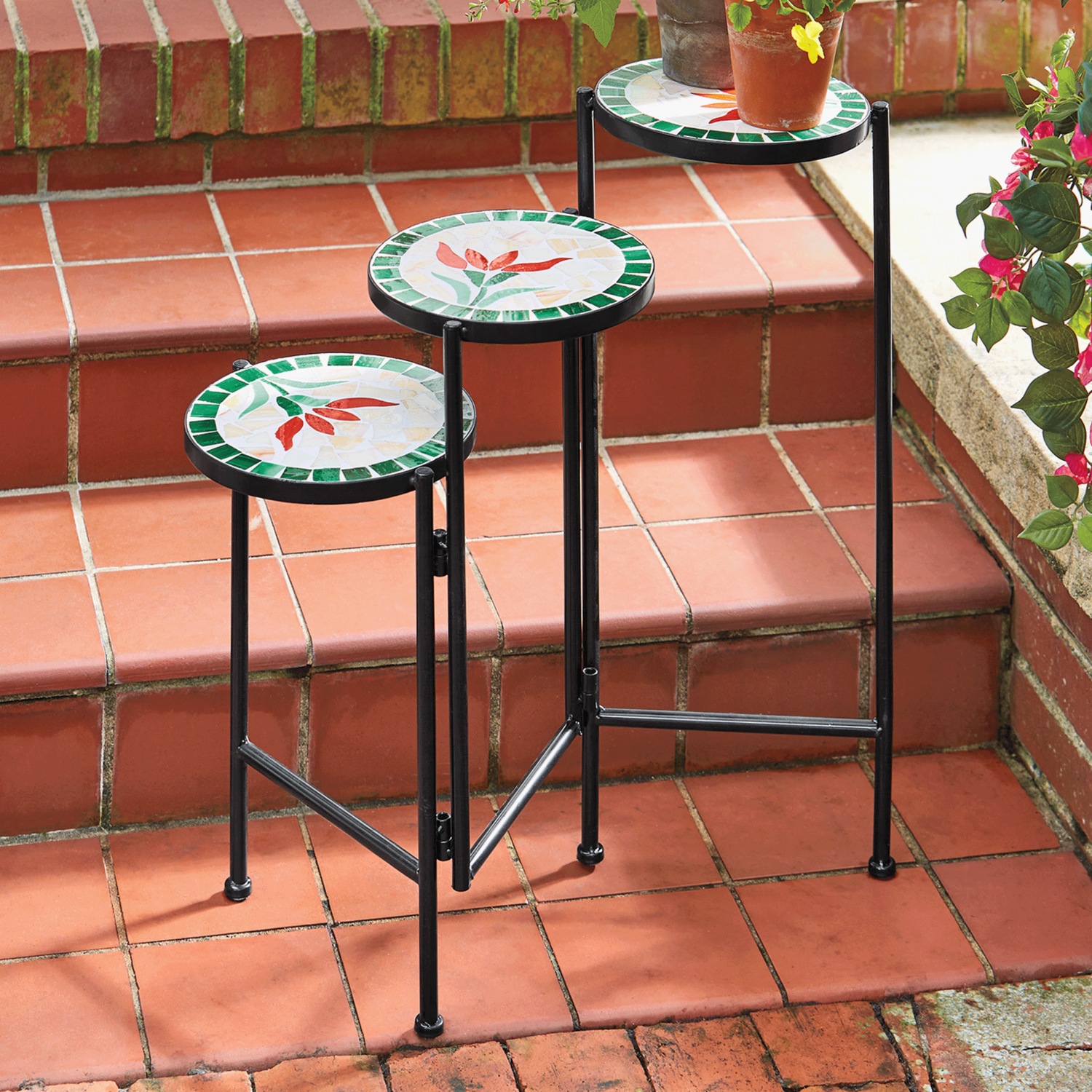 Mosaic Plant Stand | Montgomery Ward
