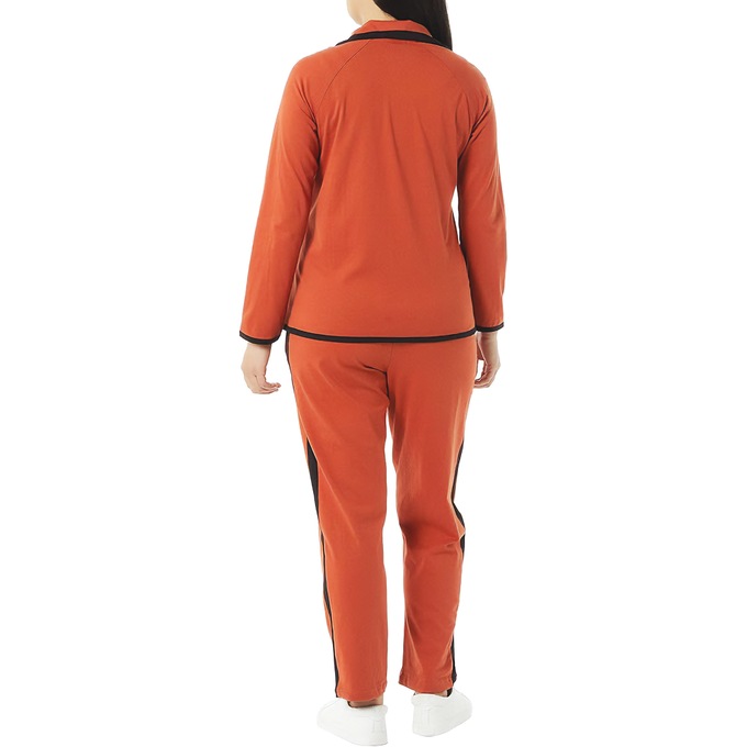 Contrast Stripe Set, Rust Black, large