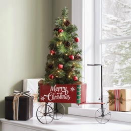 Merry Christmas Tricycle with Tree, , large