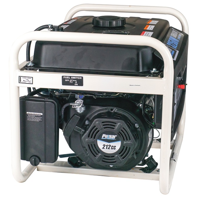 Pulsar 3250W/2500W Gas Generator, Black, large