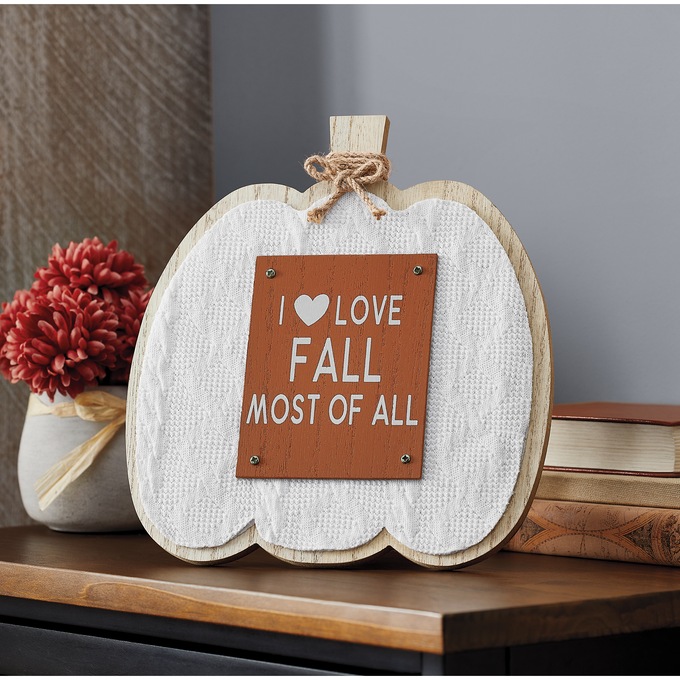 Love Fall Most Of All Tabletop Sign, , large