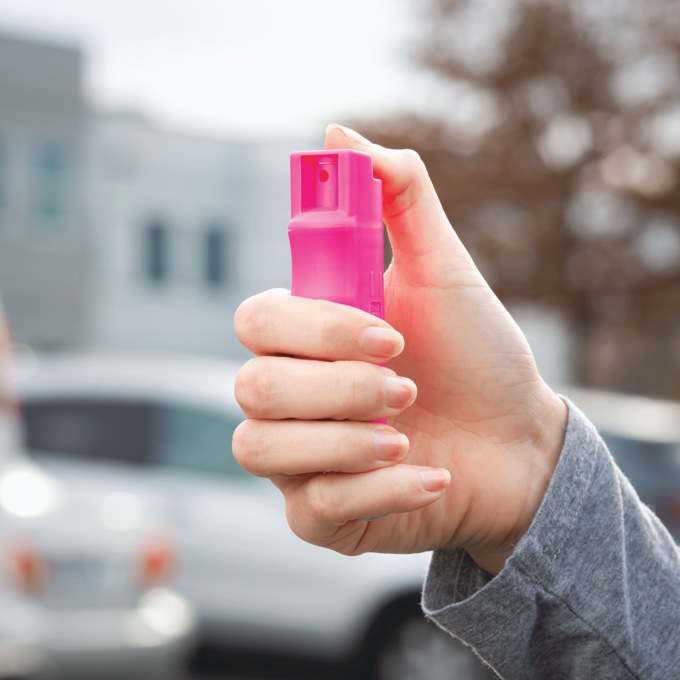 Keychain Pepper Spray, Pink, large