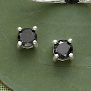 Black Diamond Earrings, , large