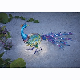Metal Solar Peacock, , large