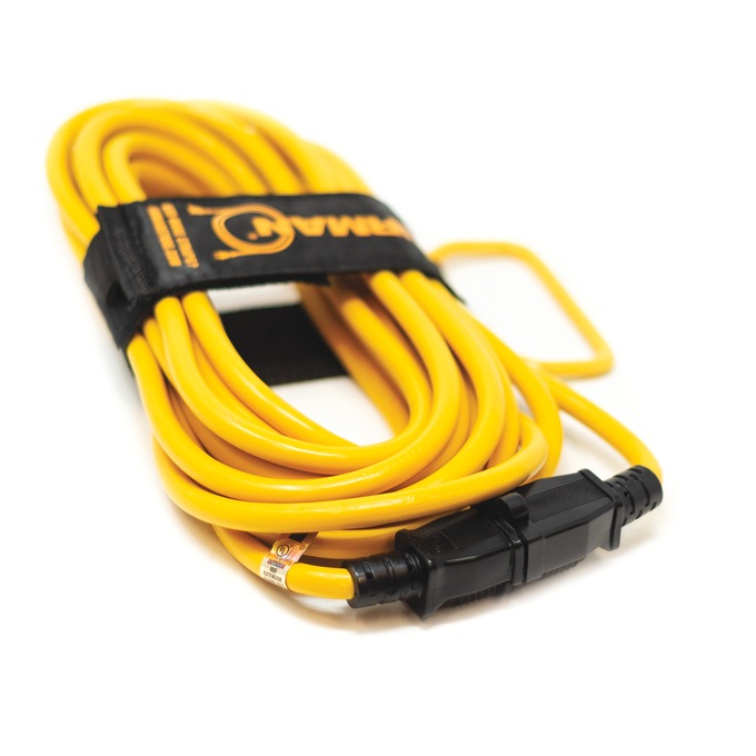 FIRMAN 25-ft. Heavy Duty Generator Power Cord with Strap, Yellow, large