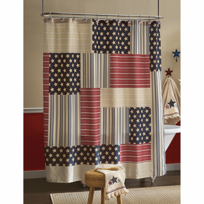Victory Shower Curtain, , large