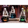 Set of 3 Lit No Evil Skeletons, , large