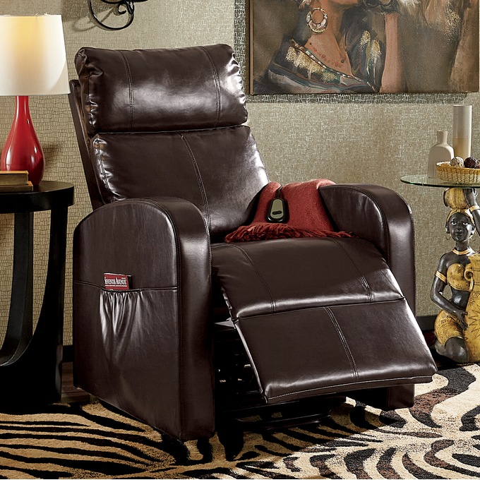 Power Lift Recliner Chair, Faux Leather, , large