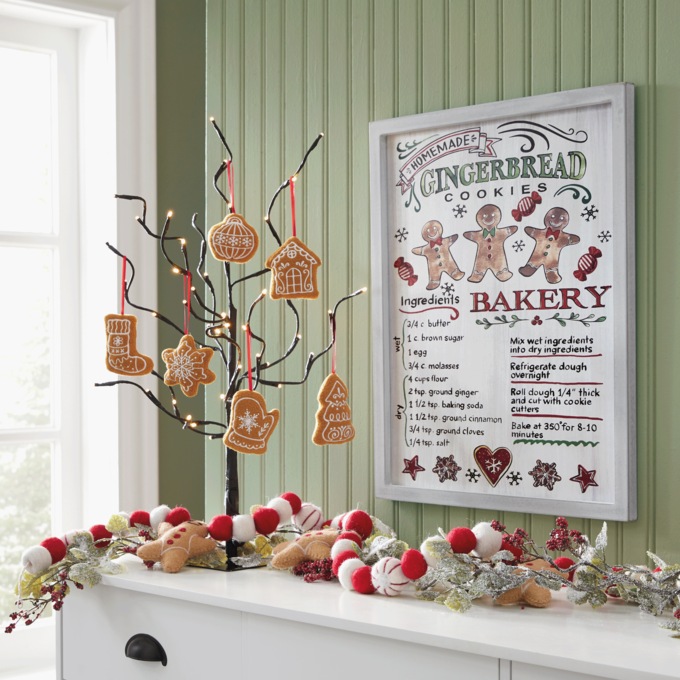 Vintage Gingerbread Recipe Wall Art, , large