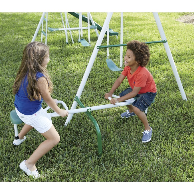 Backyard Metal Swing Set, , large