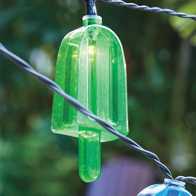 Set of 15 Solar Novelty String Lights, , large