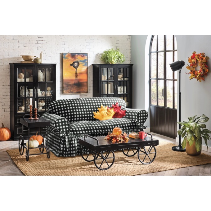Dawson Media Display Cabinet, Black, large