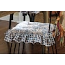 Gingham and Toile Chair Cushion, , large