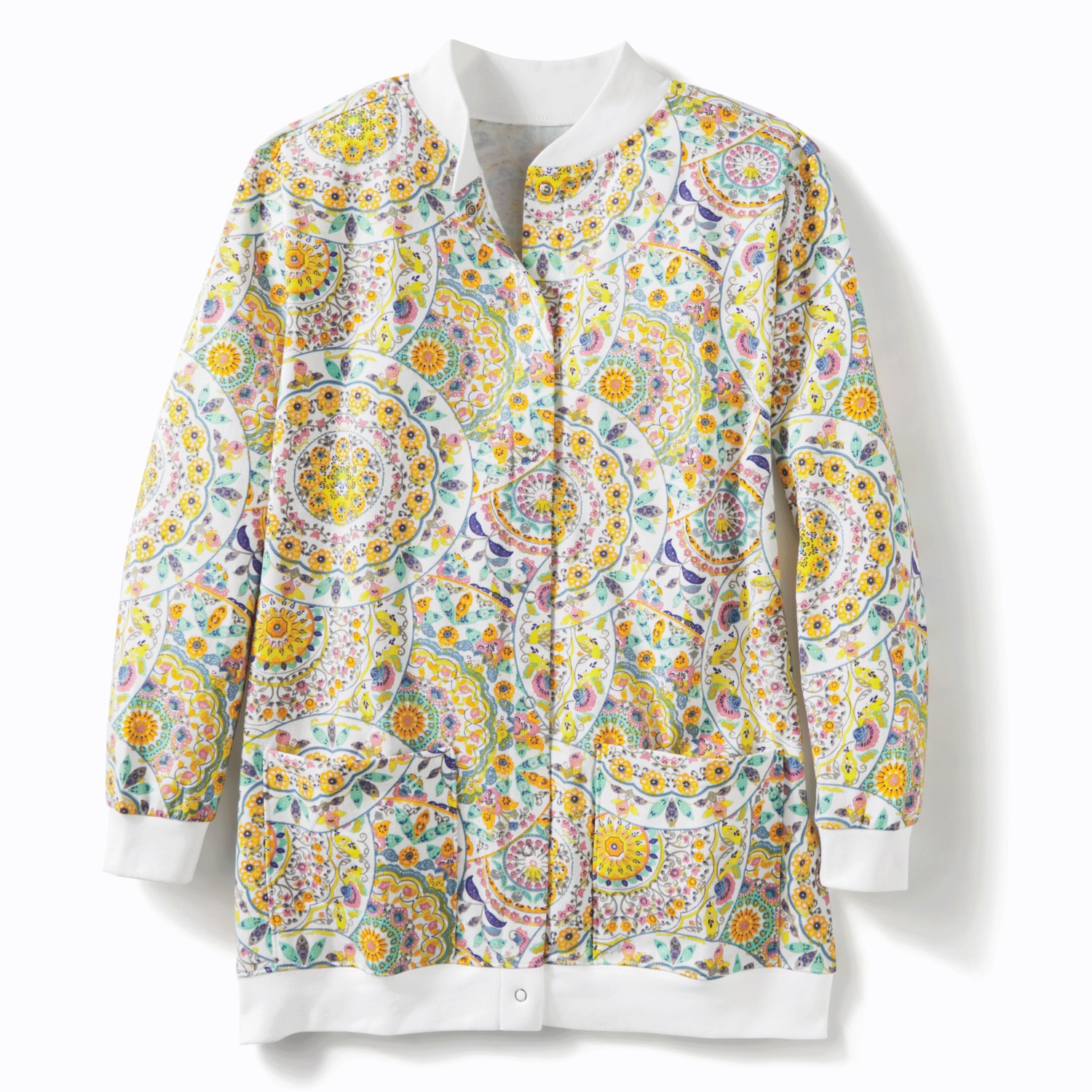 Snap-Front Cotton-Blend Women's Cardigan | Montgomery Ward
