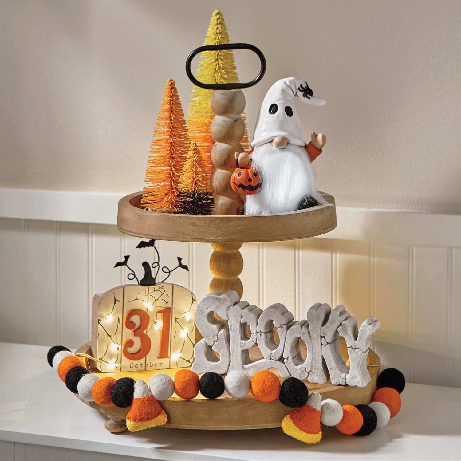 2-Tiered Decorative Tray | Montgomery Ward