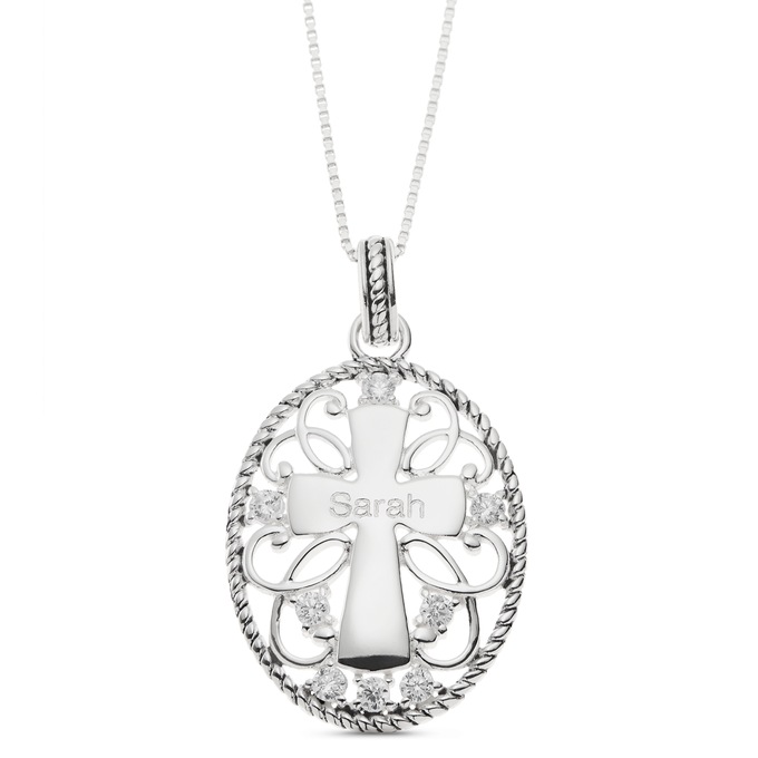 Personalized Sterling Silver Pendant, , large
