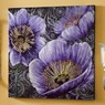 Metallic Poppies Canvas, Purple, large