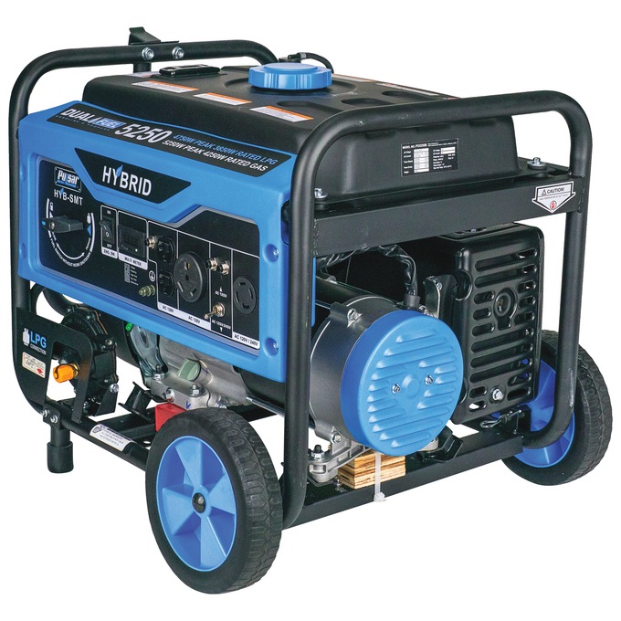 Pulsar 5250W/4250W Dual-Fuel Generator, Blue, large