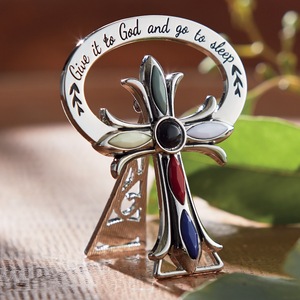 Give It to God Cross Card, , large