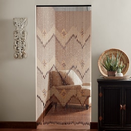 Chevron Beaded Room Screen, , large