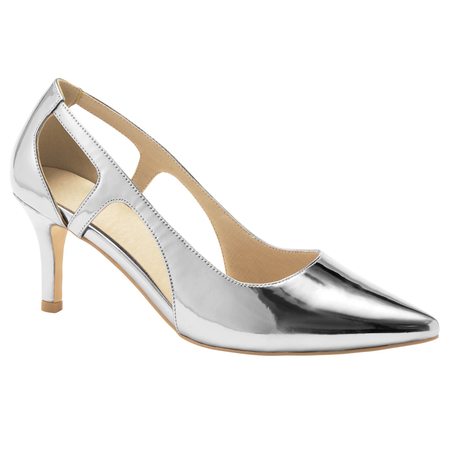 Midnight Velvet Women's Metallic Pump with Cutouts | Montgomery Ward