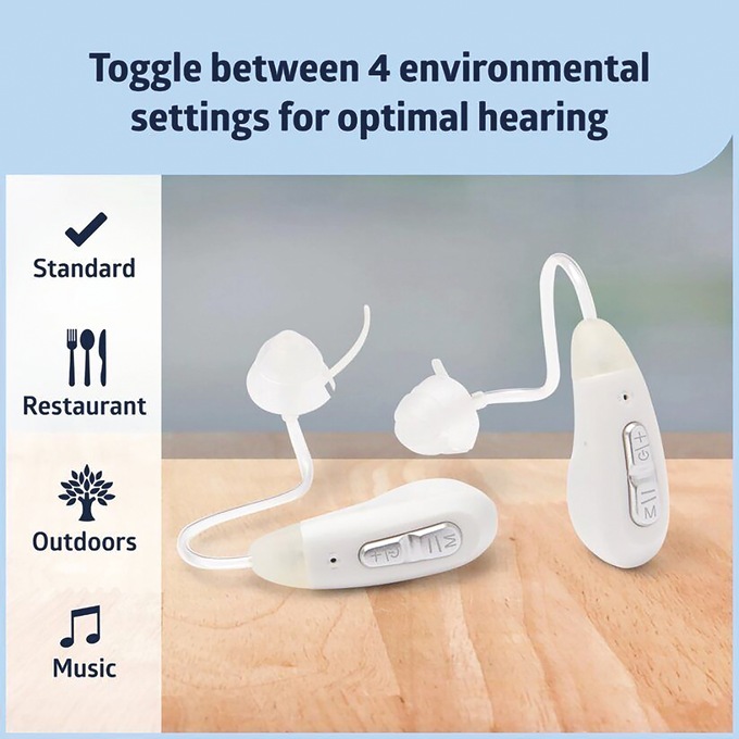 Bluetooth Rechargeable Hearing Aids, , large