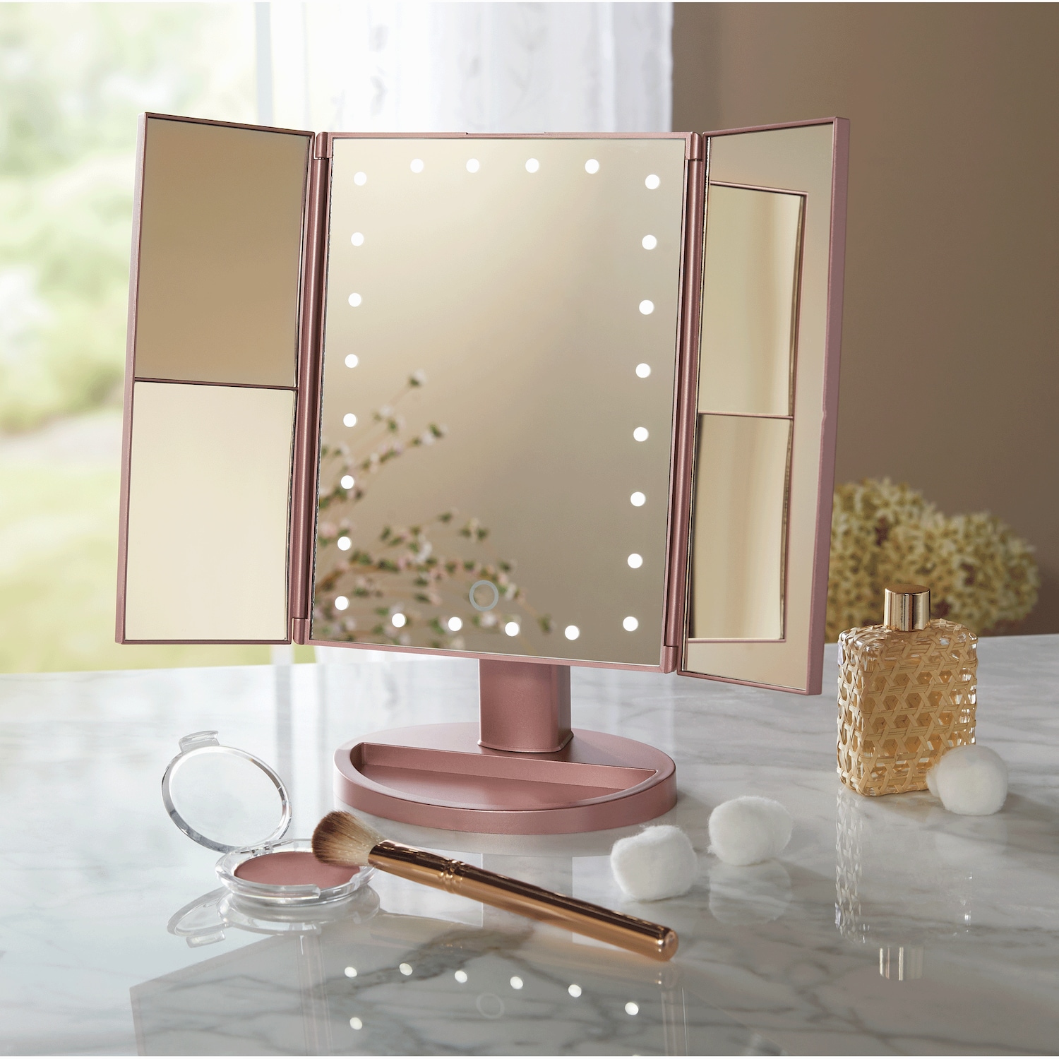 Trifold Lighted Vanity Mirror Montgomery Ward