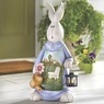 Adult Bunny Figure with Lantern, , large