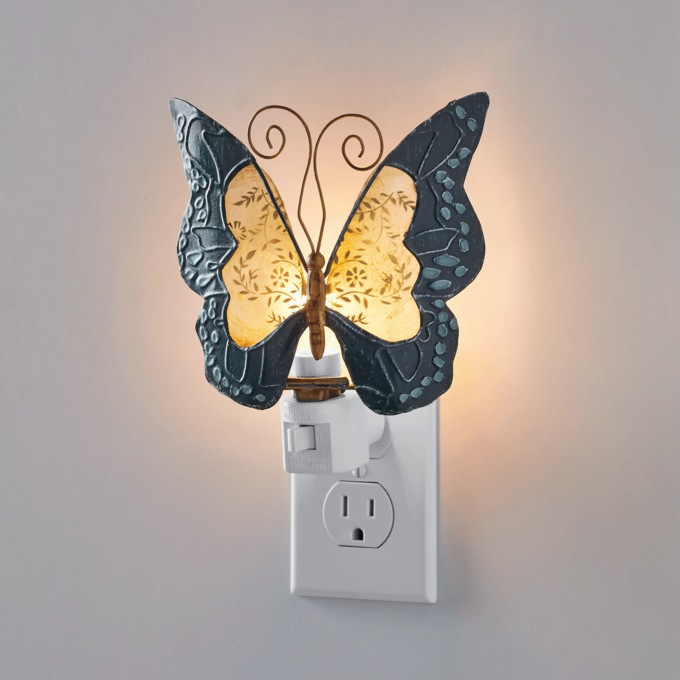 Warm Glow Butterfly Night Light, , large
