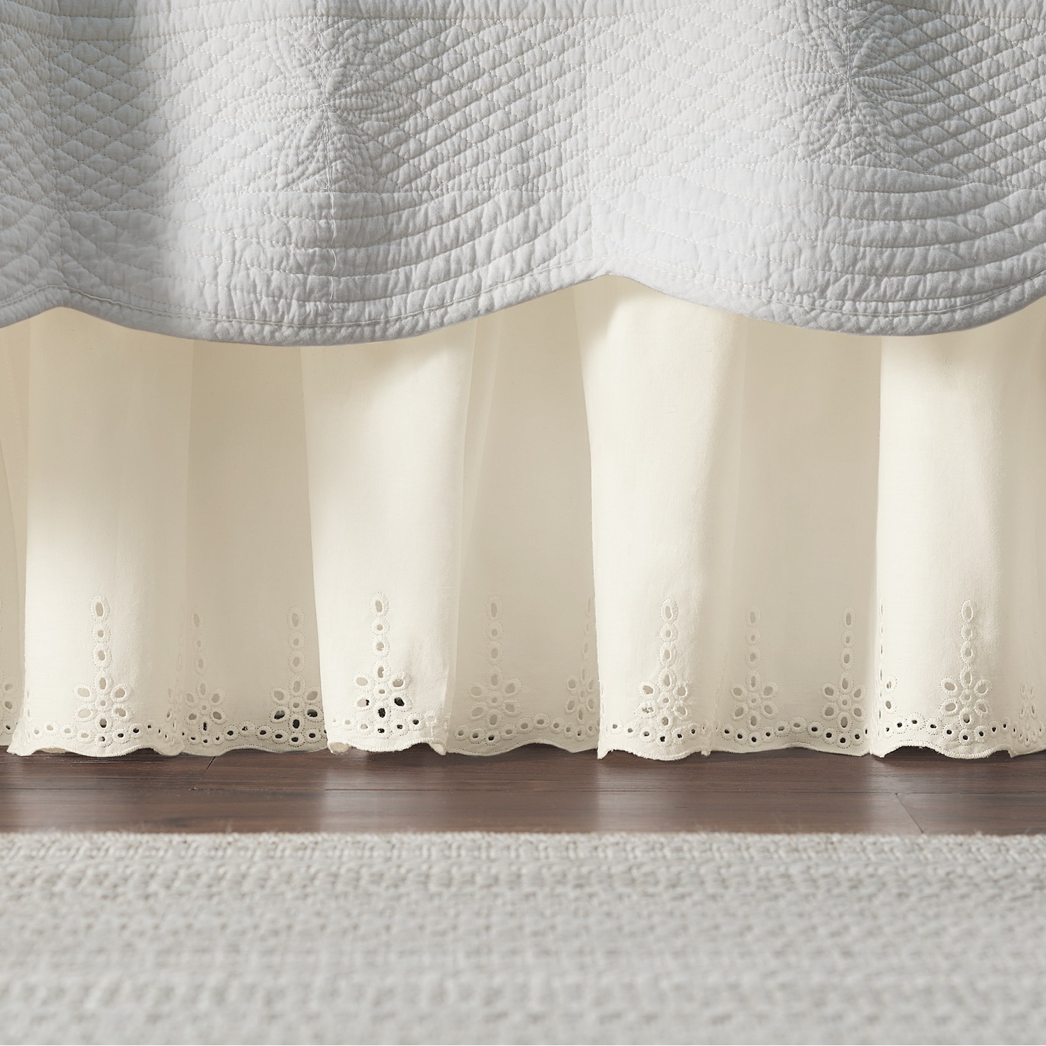 Eyelet Cotton Bedskirt Montgomery Ward