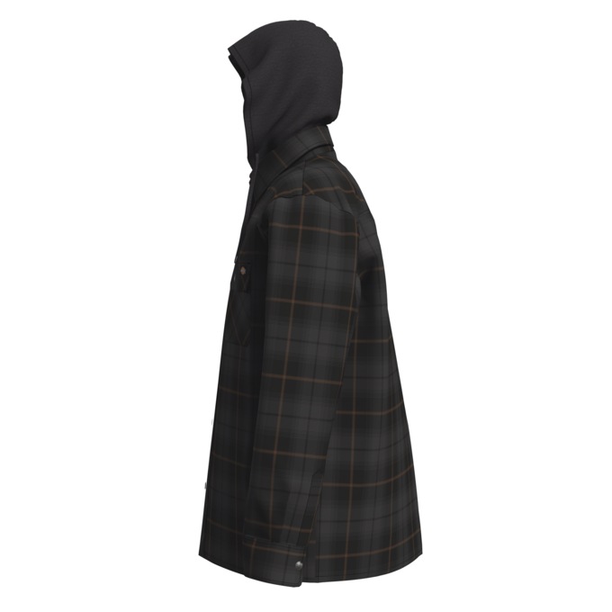 Dickies Fleece Flannel Shirt Jacket, , large