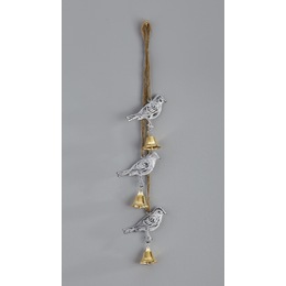 Birds with Bells Wall Hanging, , large