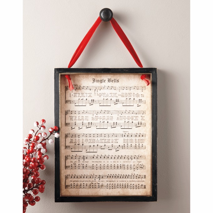 Framed Christmas Song Wall Art, , large