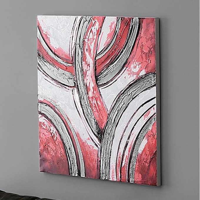 Red Swirl Canvas, , large