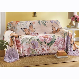 Spring Garden Tapestry Furniture Throw, , large