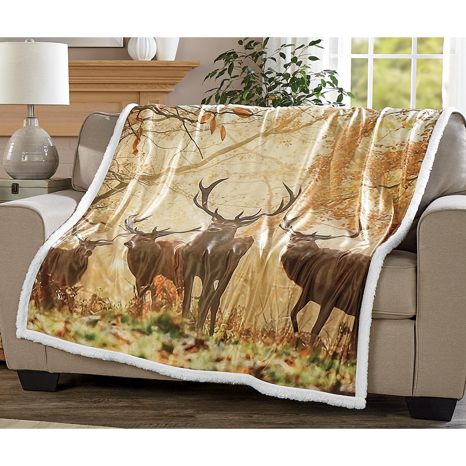 Novelty Sherpa Throw | Montgomery Ward