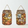Lit Fall Jar Wall Sign, , large