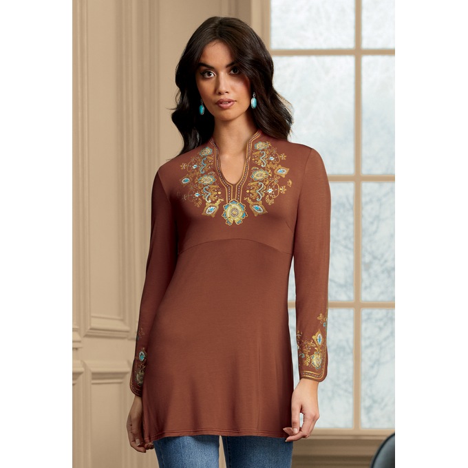 Natasha Embellished Tunic, , large