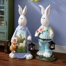 Adult Bunny Figure with Lantern, , large