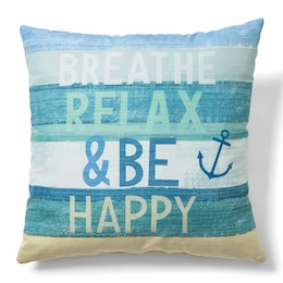 Breathe Relax and Be Happy Accent Pillow, , large